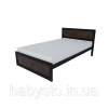 Ліжко односпальне RoMax Loft 140х200 Оксид/Чорний